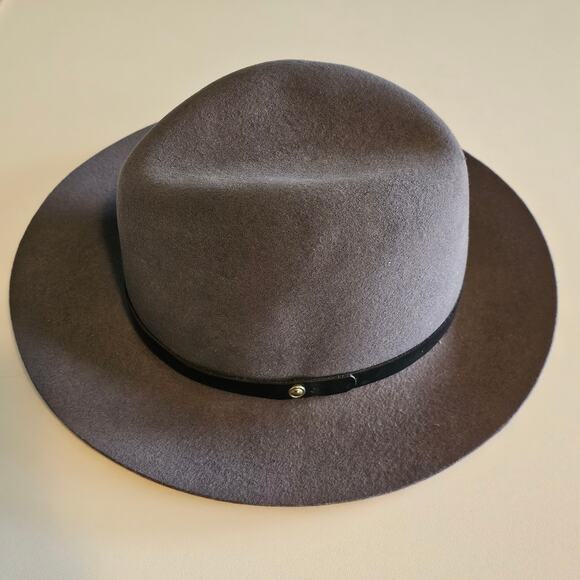 Rag & Bone Charcoal Gray Wool Fedora Hat Size Medium main image 7